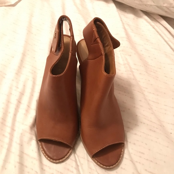 brown open toed bootie Cole Haan - Picture 1 of 6